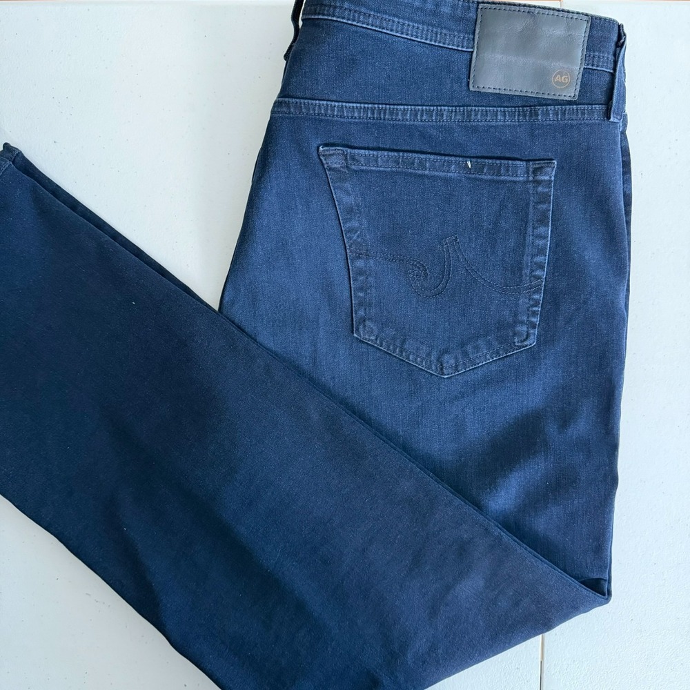 Adriano Goldschmied AG Jeans Mens 40x34 Indigo Everett Slim Straigh Denim 360